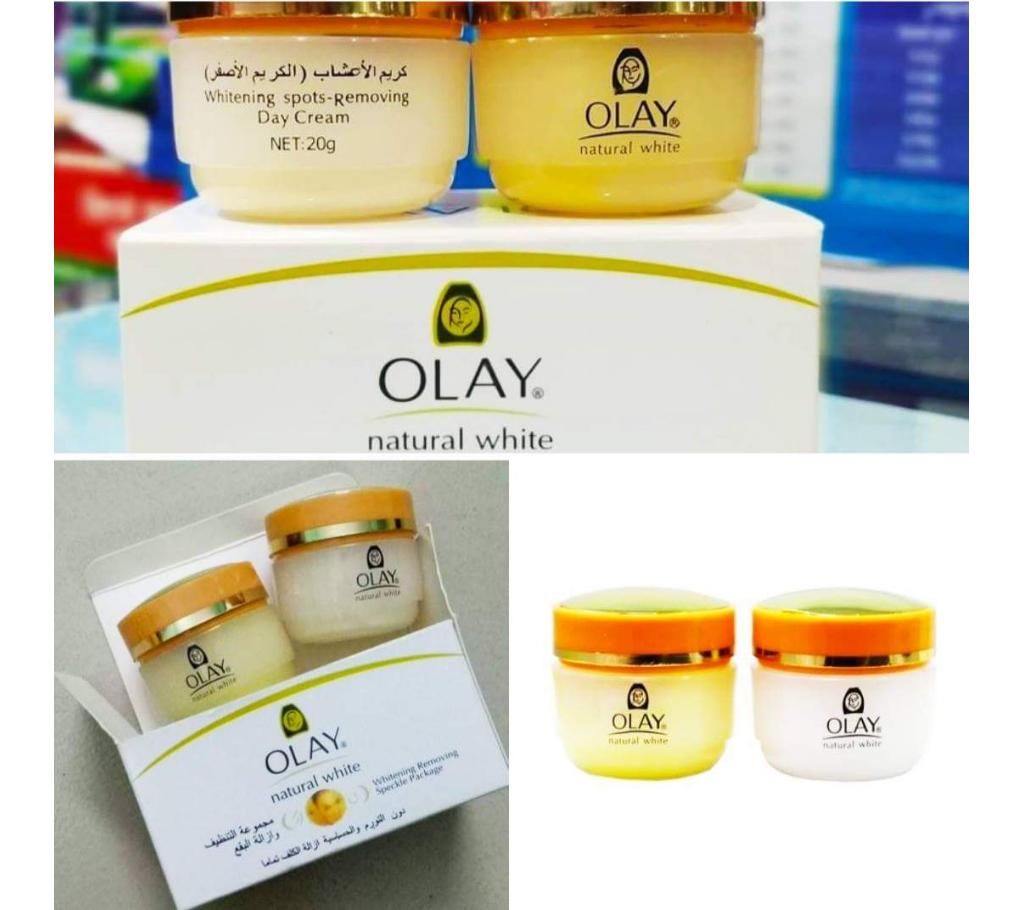 OLAY NATURAL WHITE SPOT REMOVING DAY AND NIGHT CREAM (Thailand)