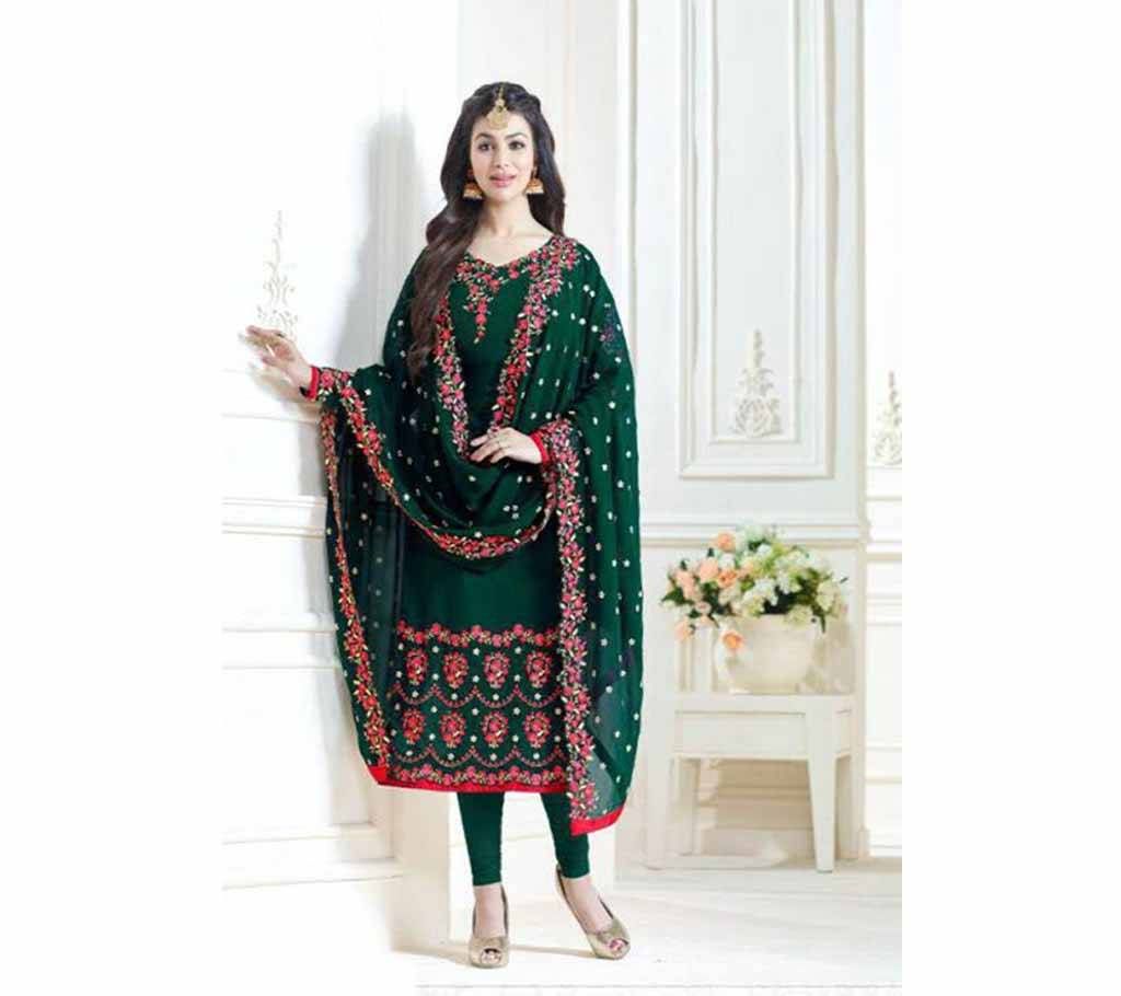 Unstitched Botol Green Georgette Salwar Kameez For Women copy