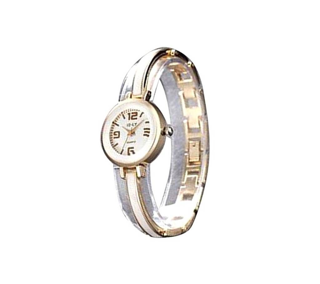 Golden Alloy Wrist Watch for Women