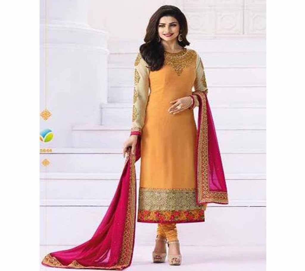 Unstitched Gorgeous Embroidery Georgette Kameez - KPR 5644