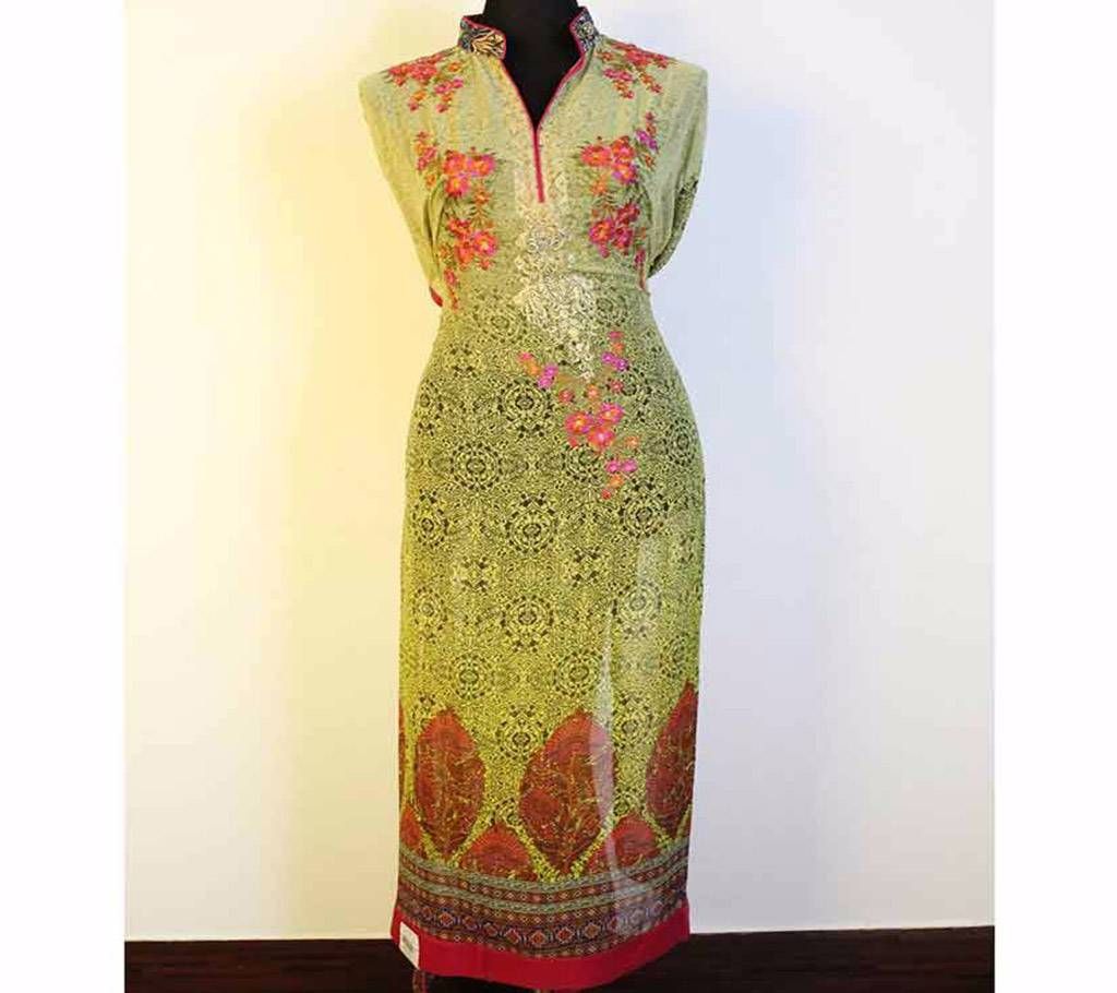Indian Unstitched Chiffon Kurti