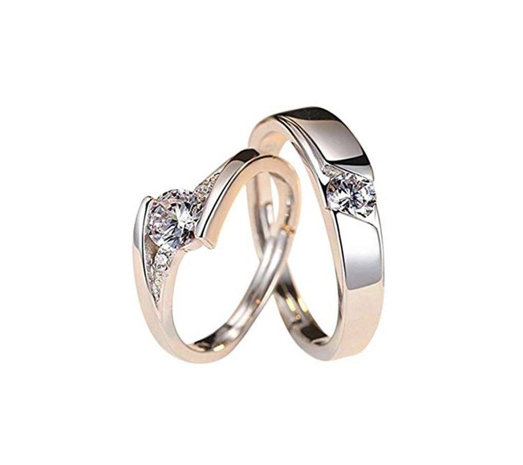 Silver Allow Finger Ring for Couple