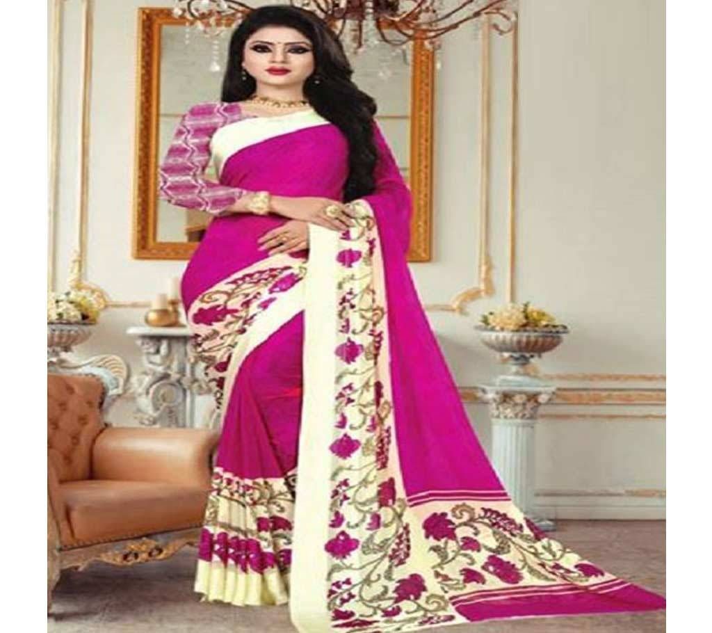 Half Silk Print Sharee