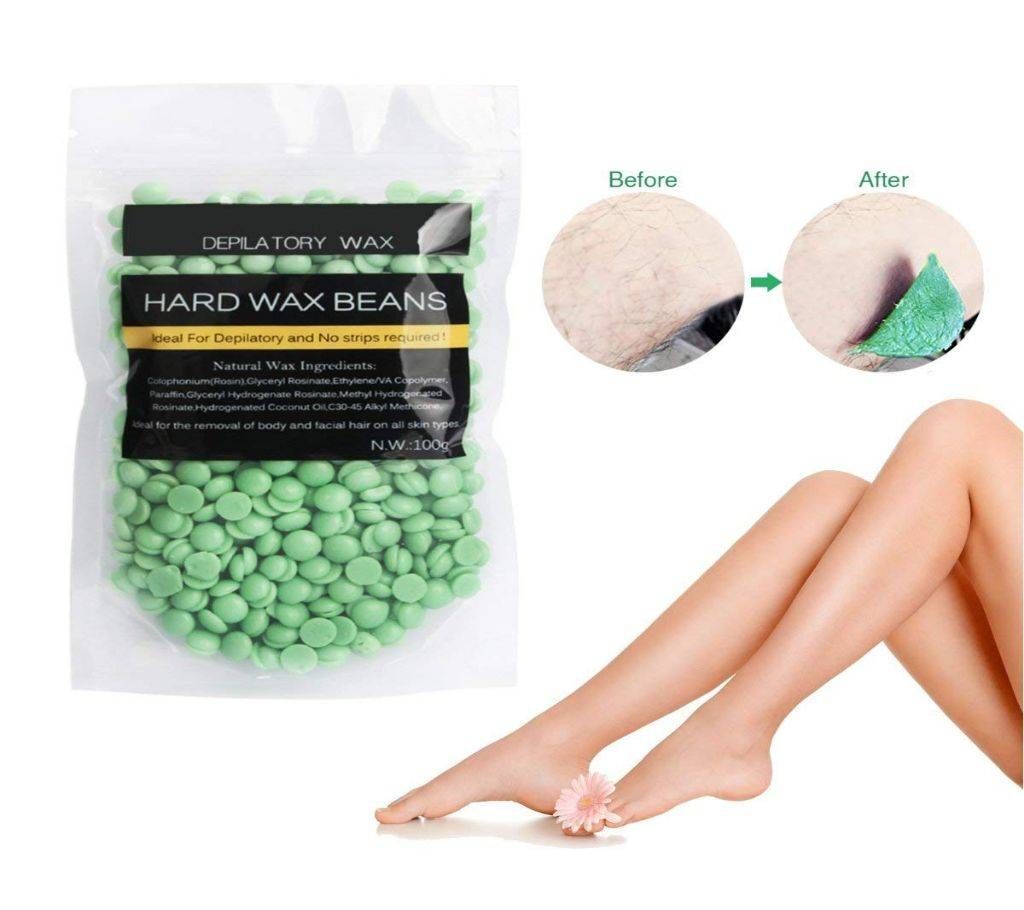 Lavender Depilatory Hair Removal Hard Wax Beans - 100gm (China)