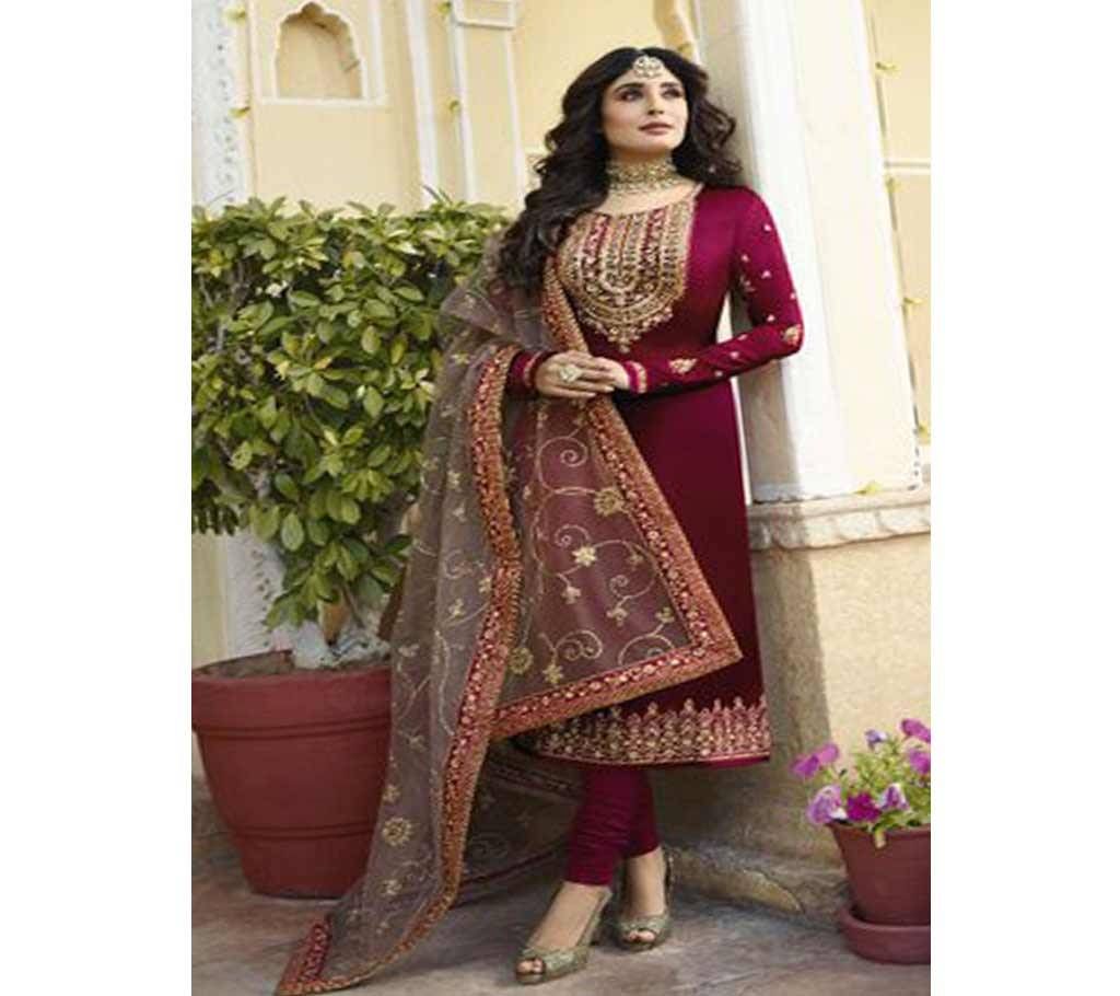 Fiona Kritika Heavy Dupatta VOL 2  22421 Red Maroon