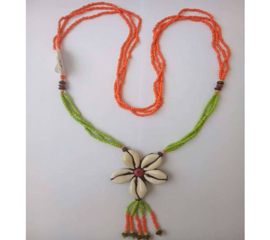 Orange & Green  color Necklace
