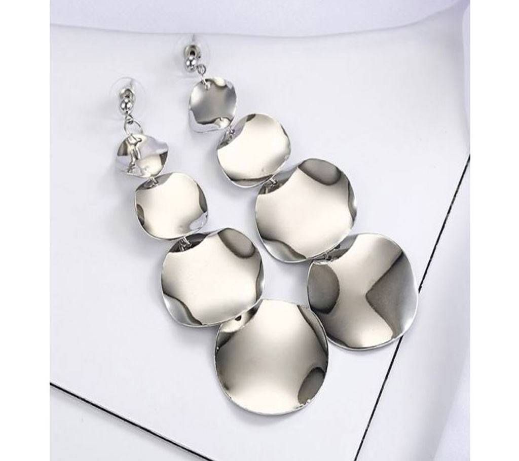 Rock Punk Silver Ear Rings
