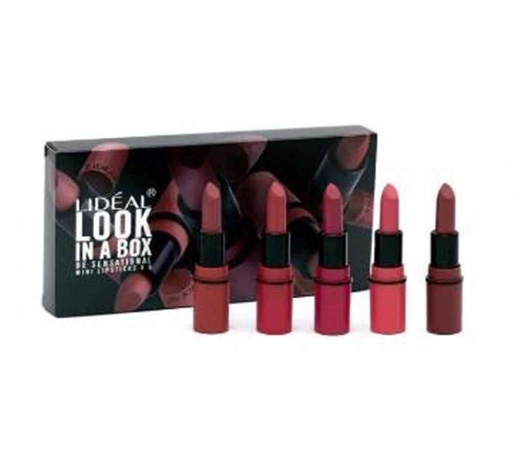 Miss Rose Professional 5pcs/set Waterproof Matte Lip kit Lipstick Set