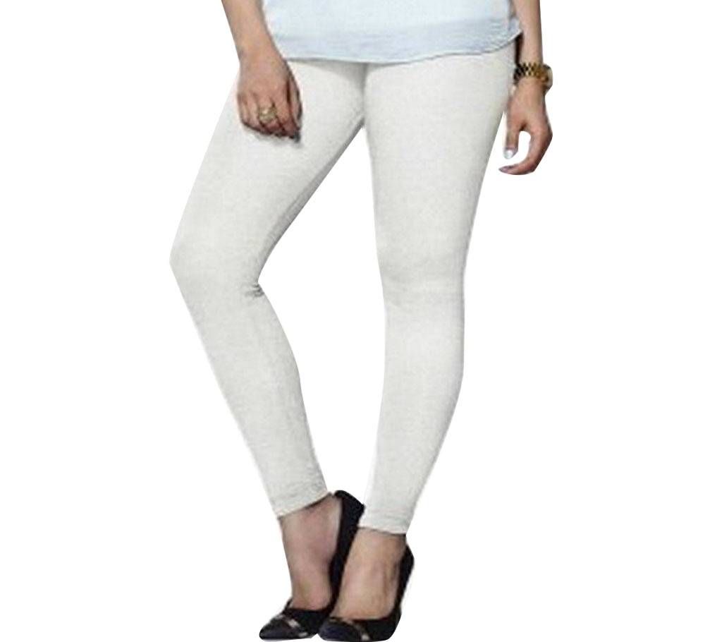 Women Comfortable Cotton Spandex WHITE Leggings