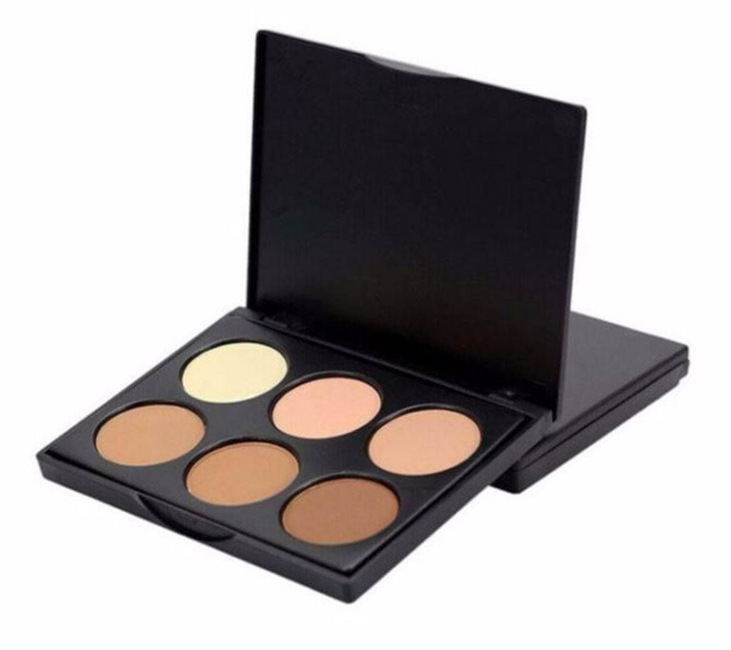 6 color Professional Face Make Up Concealer Powder Palette  30g China