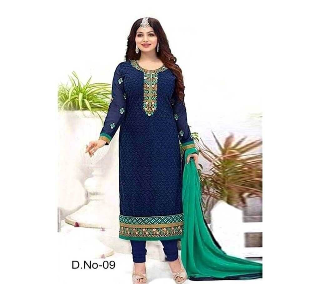 Unstitched Cotton 3 Piece Replica 