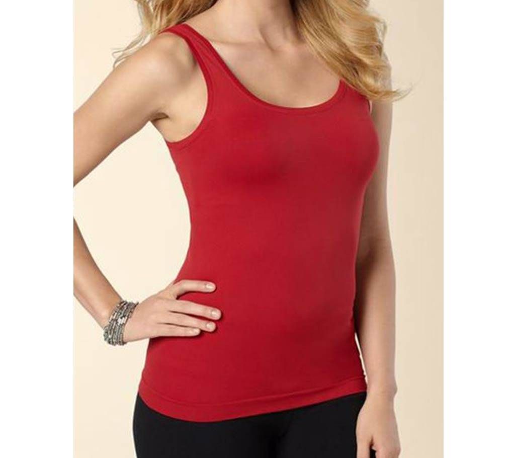 Red Cotton Tank Top