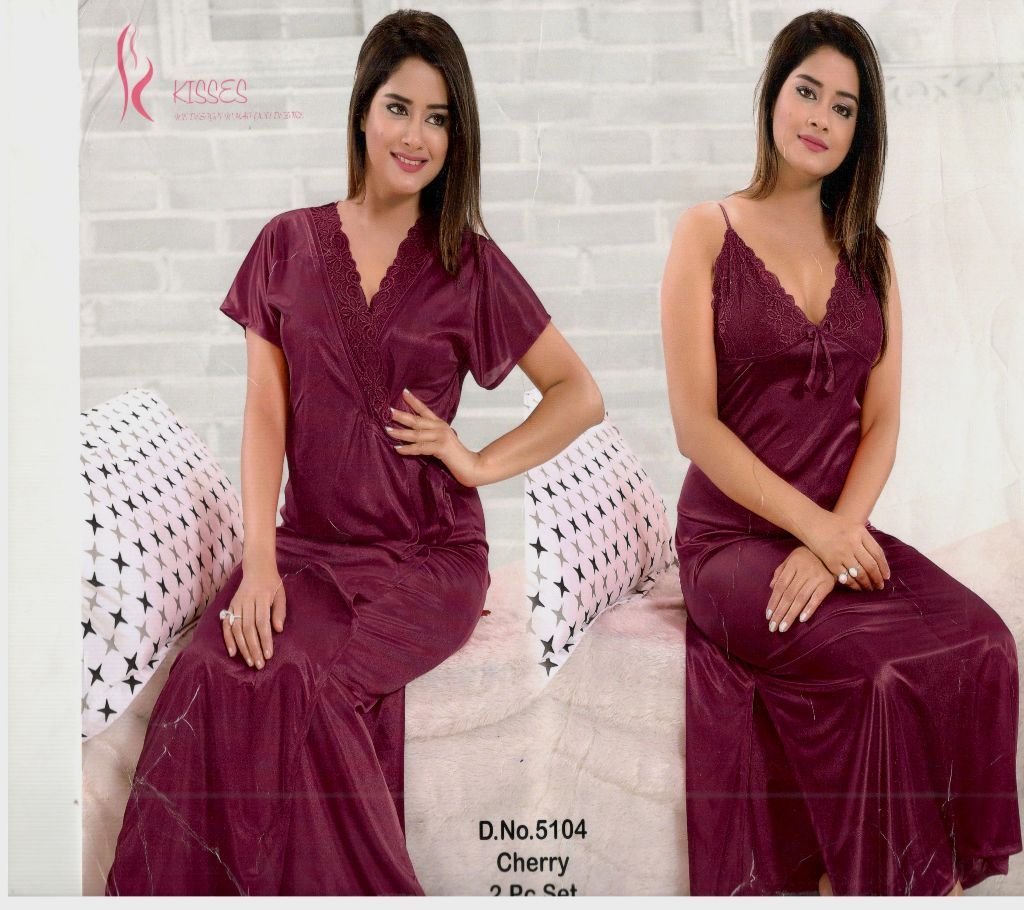 Exclusive Night Wear,Color-Cherry