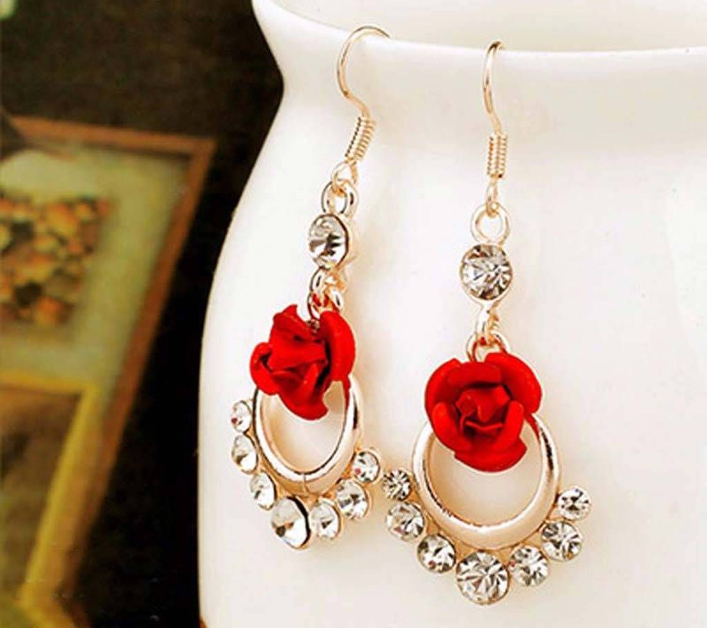 Rose Flower Earrings