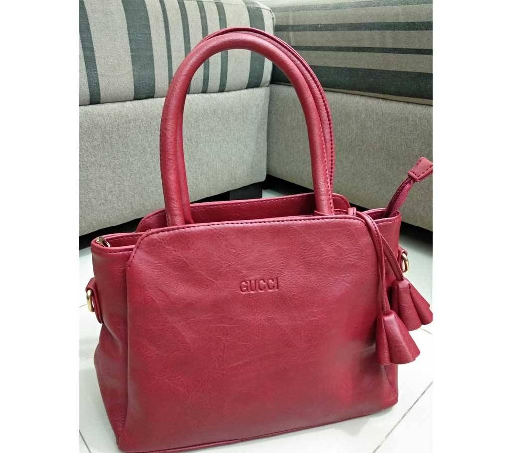 Gucci Ladies Maroon Hand Bag (Copy)
