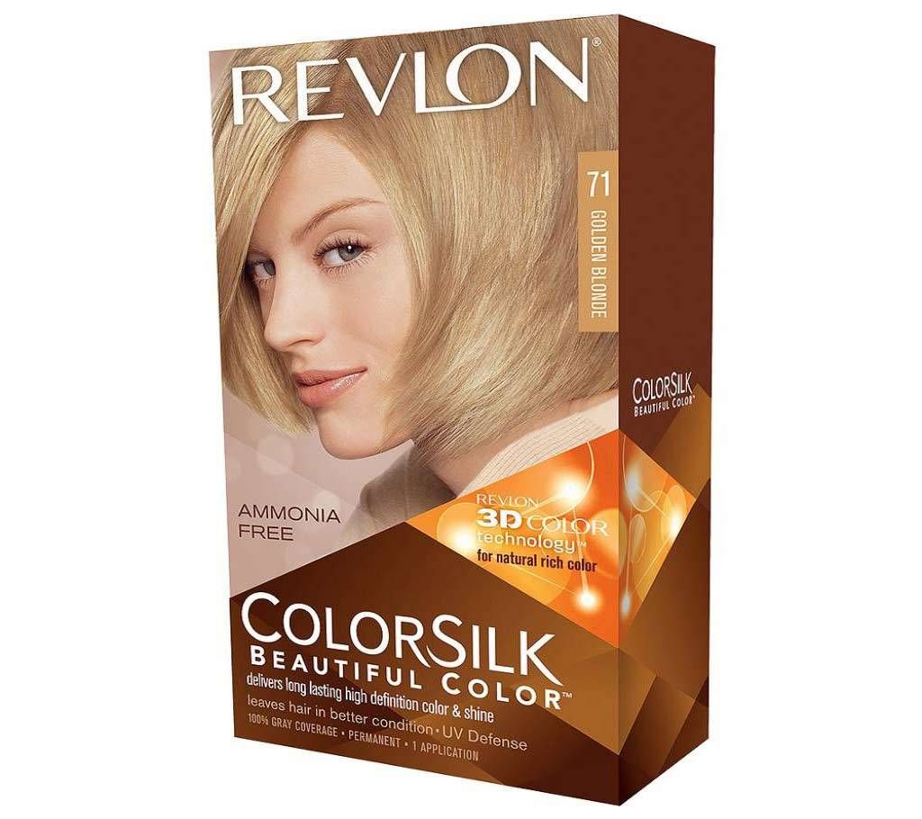 Revlon Colorsilk Beautiful hair color Golden Blonde 71 USA 