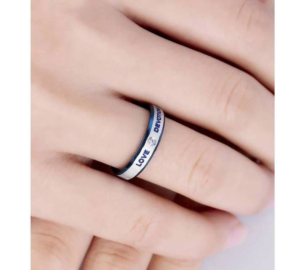 Blue Love Devotion Ring