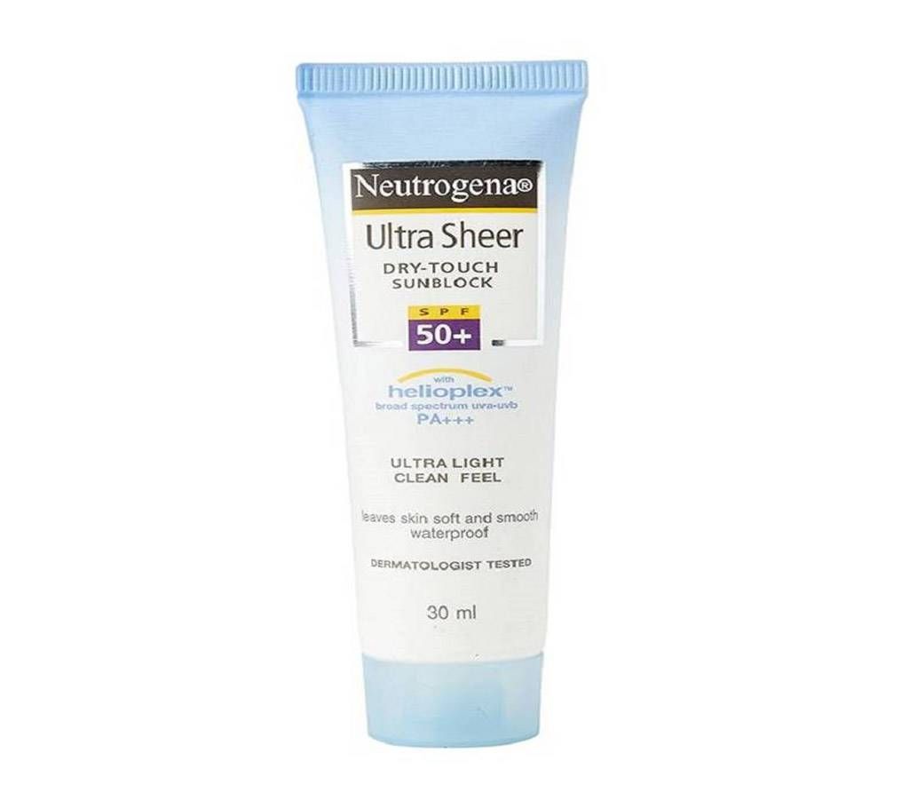 Neutrogena ultra sheer dry tuch sunblock SPF50+ Korea