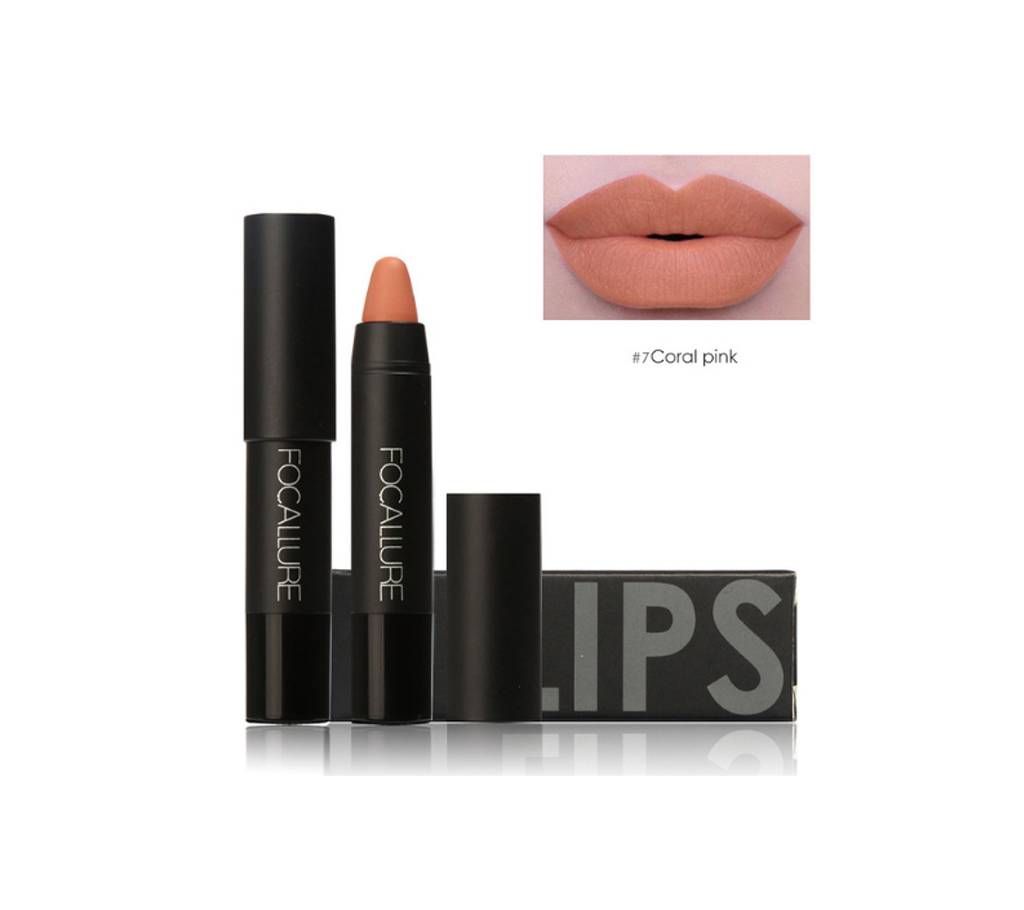 Focullure Liquied Matte Lipstick-Coral Pink-China Original 