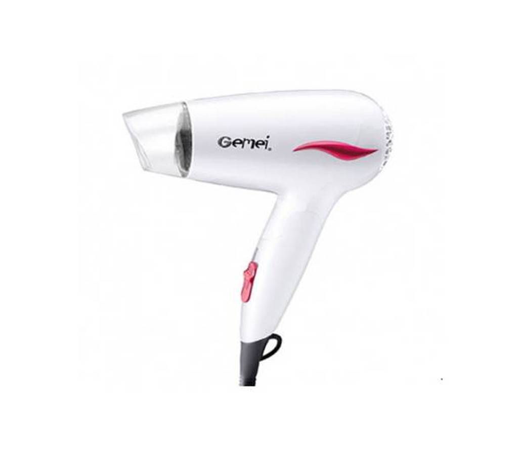 Gemei GM-1739 Professional Hair Dryer - White