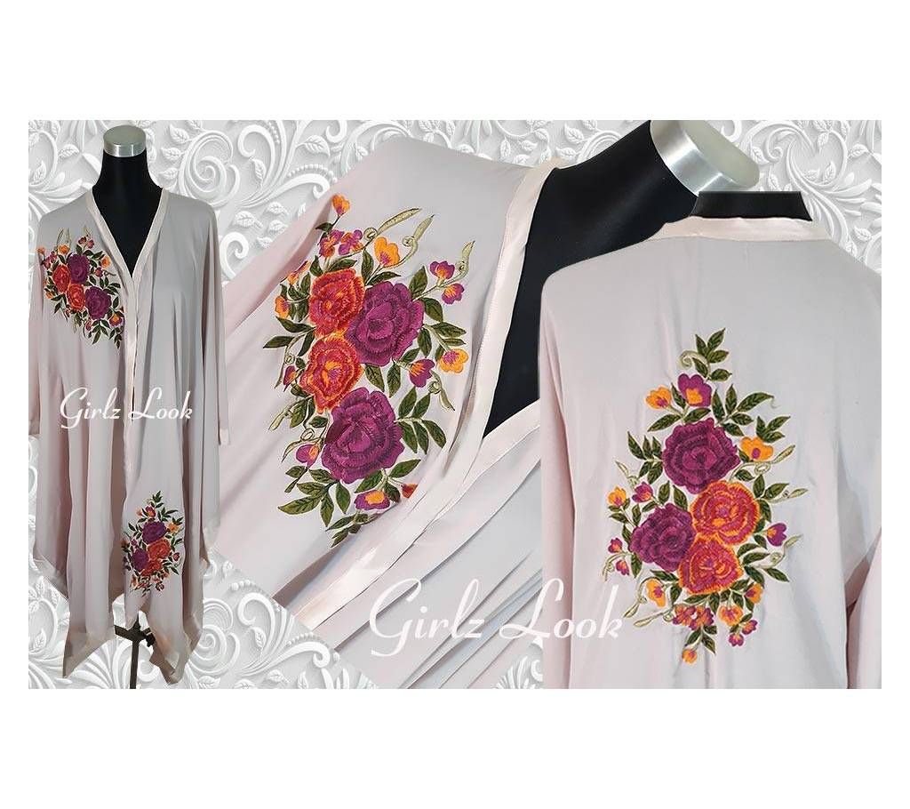 Stitched Double Georgette Abaya