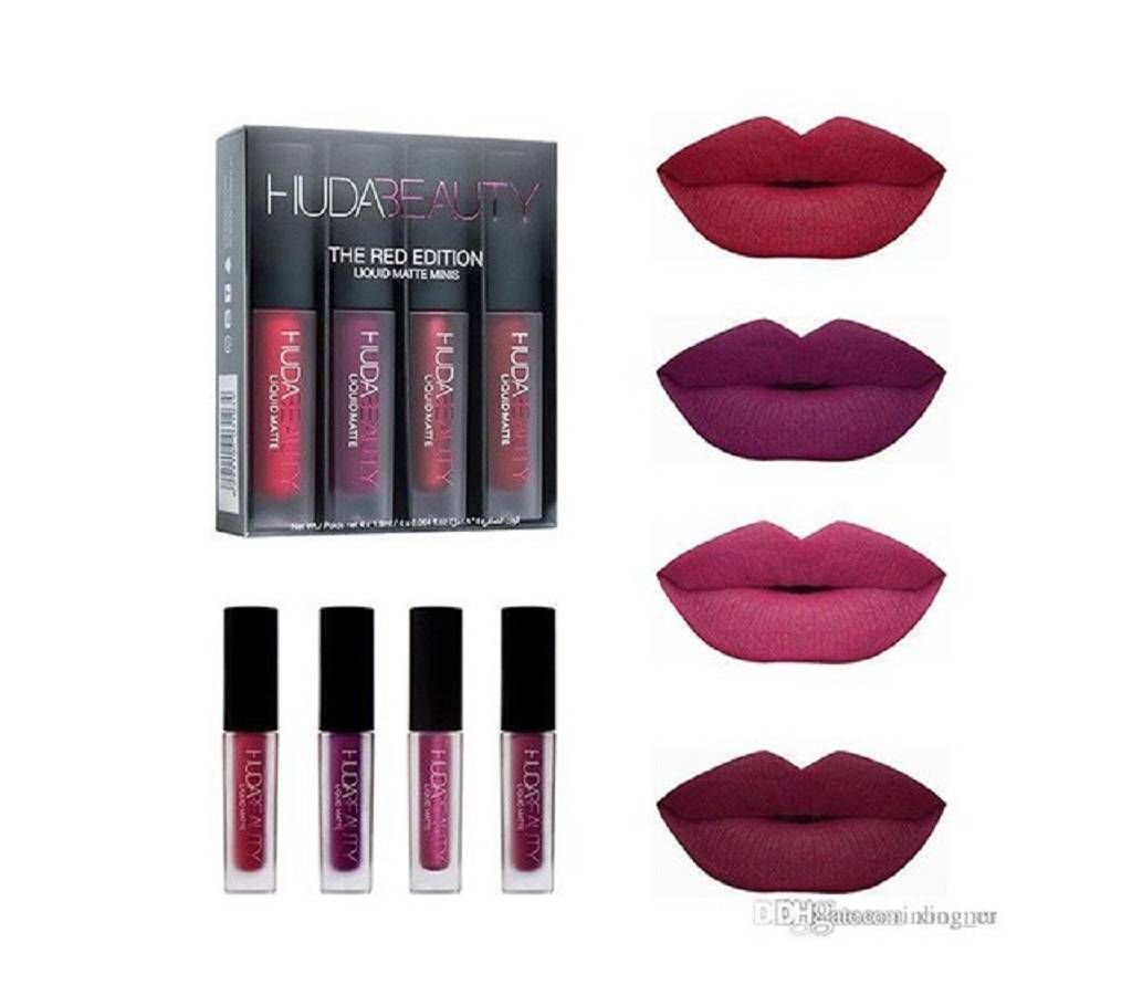 huda beauty liquid matte lipstick red edition 20gm china