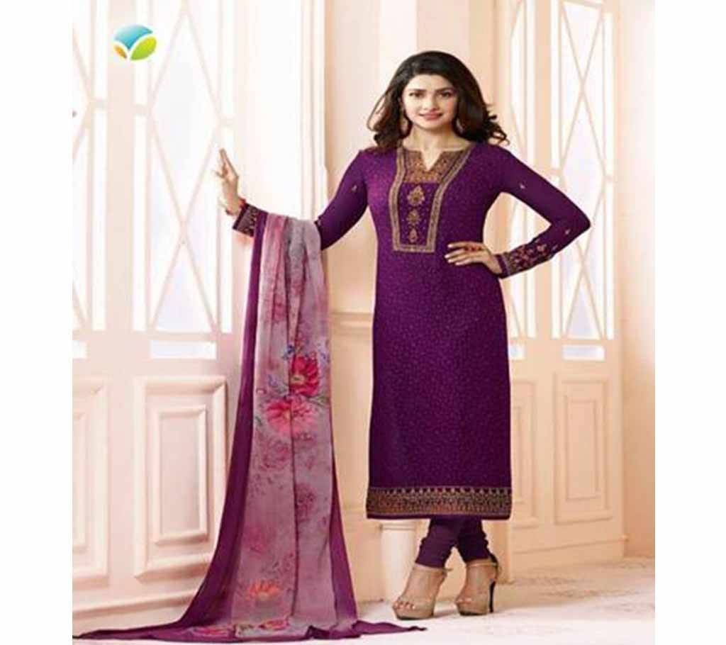 Unstitched Gorgeous Embroidery Georgette Kameez - KPR 6721Copy
