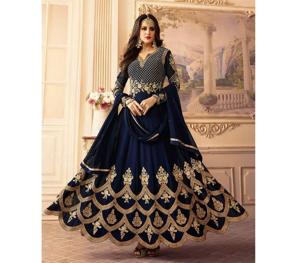 un-stitched Georgette Gown sajjan-103