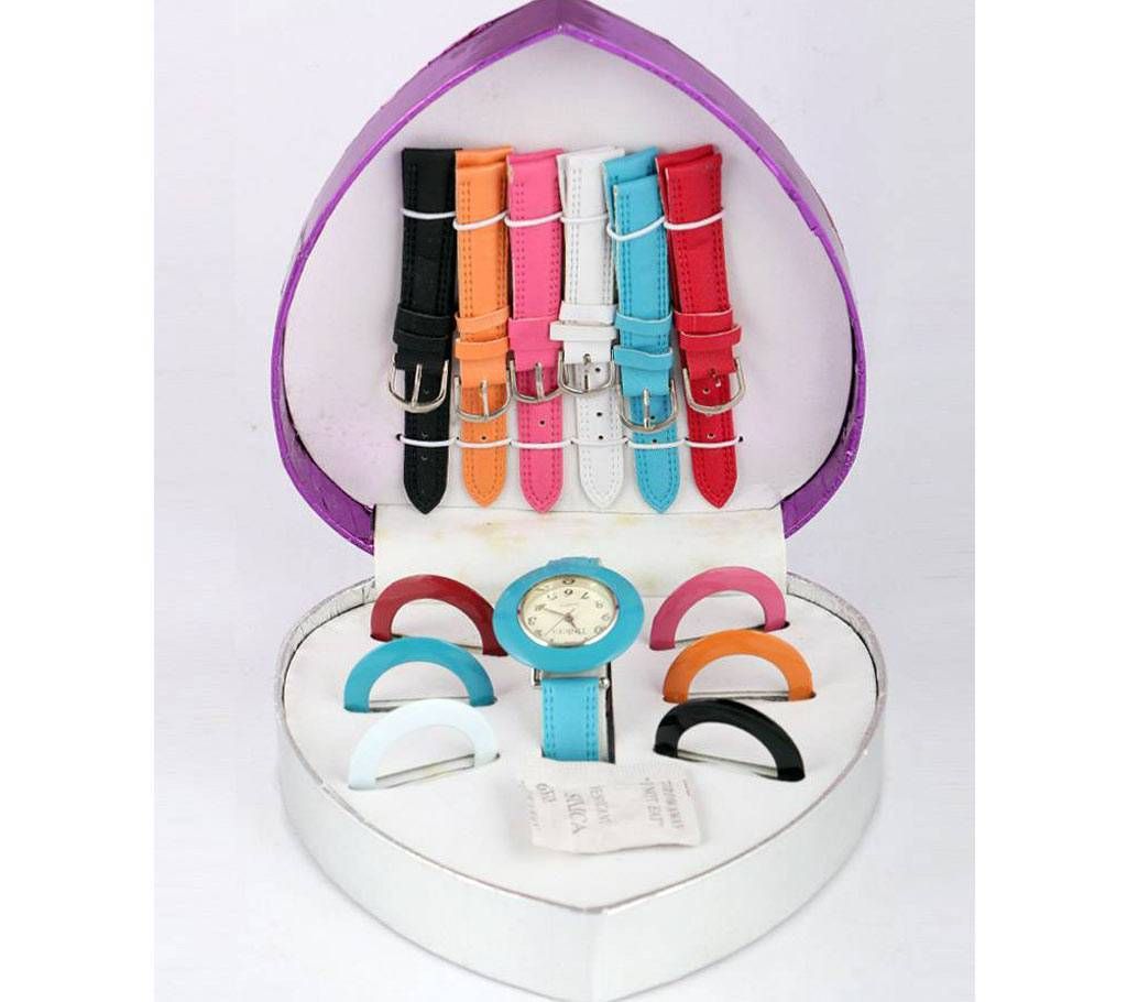 7 in 1 Matching Belt ladies watch
