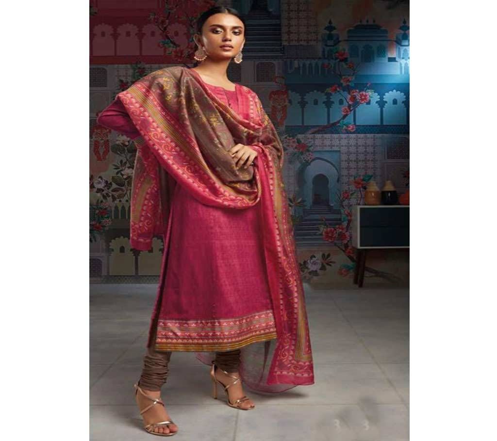 Ganga Shoshin - 6518 Unstitched Silk Salwar Suit