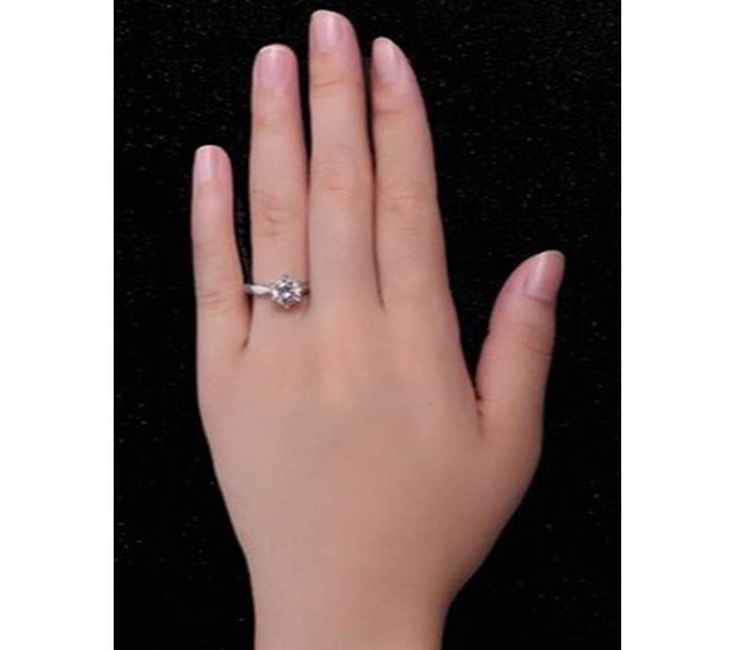 Silver Stone Finger Ring for Women