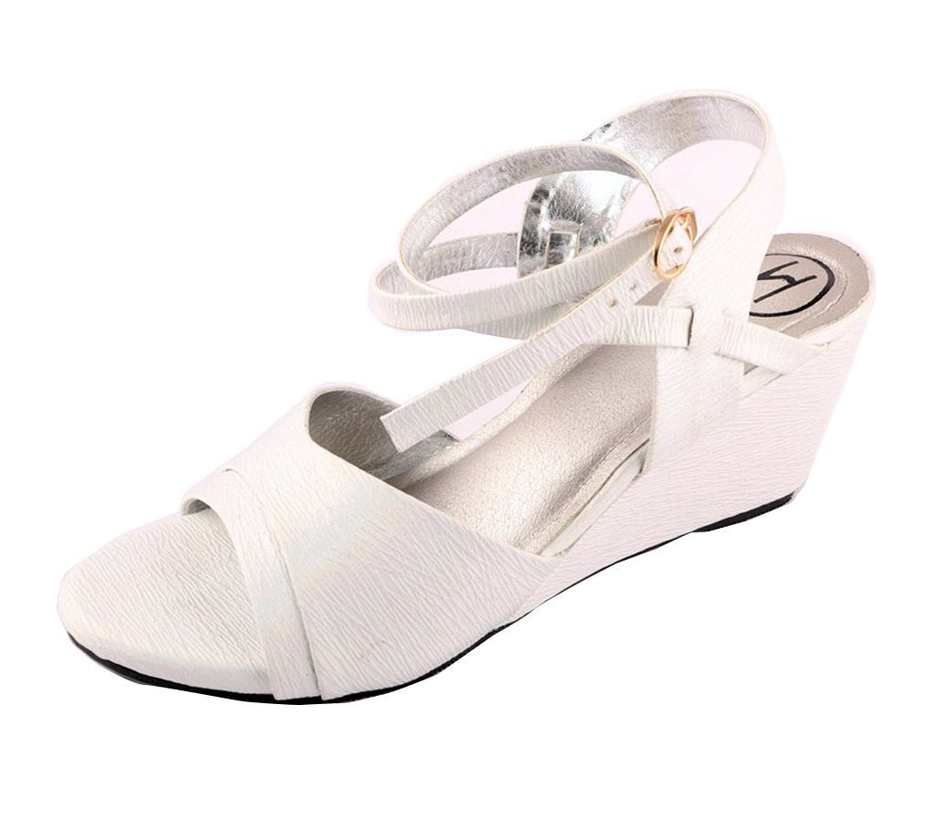 Shimmery White Shoes For Ladies