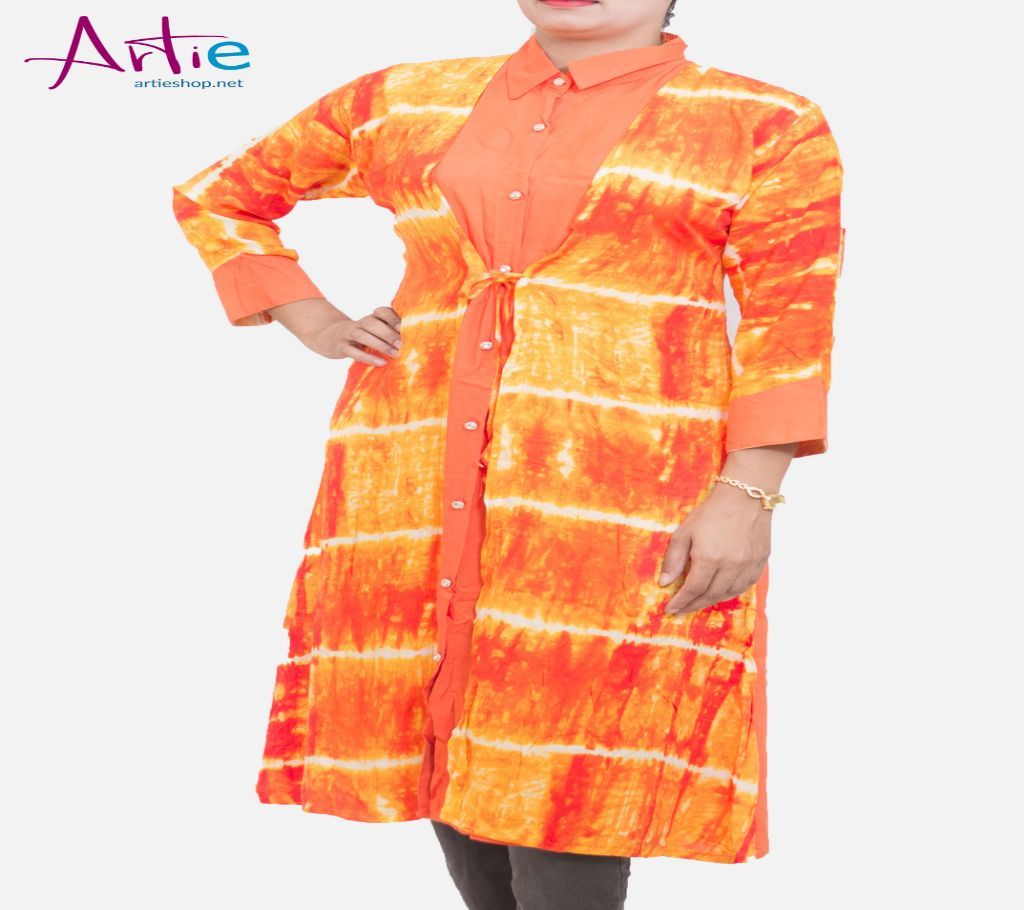 Orange long Kurti