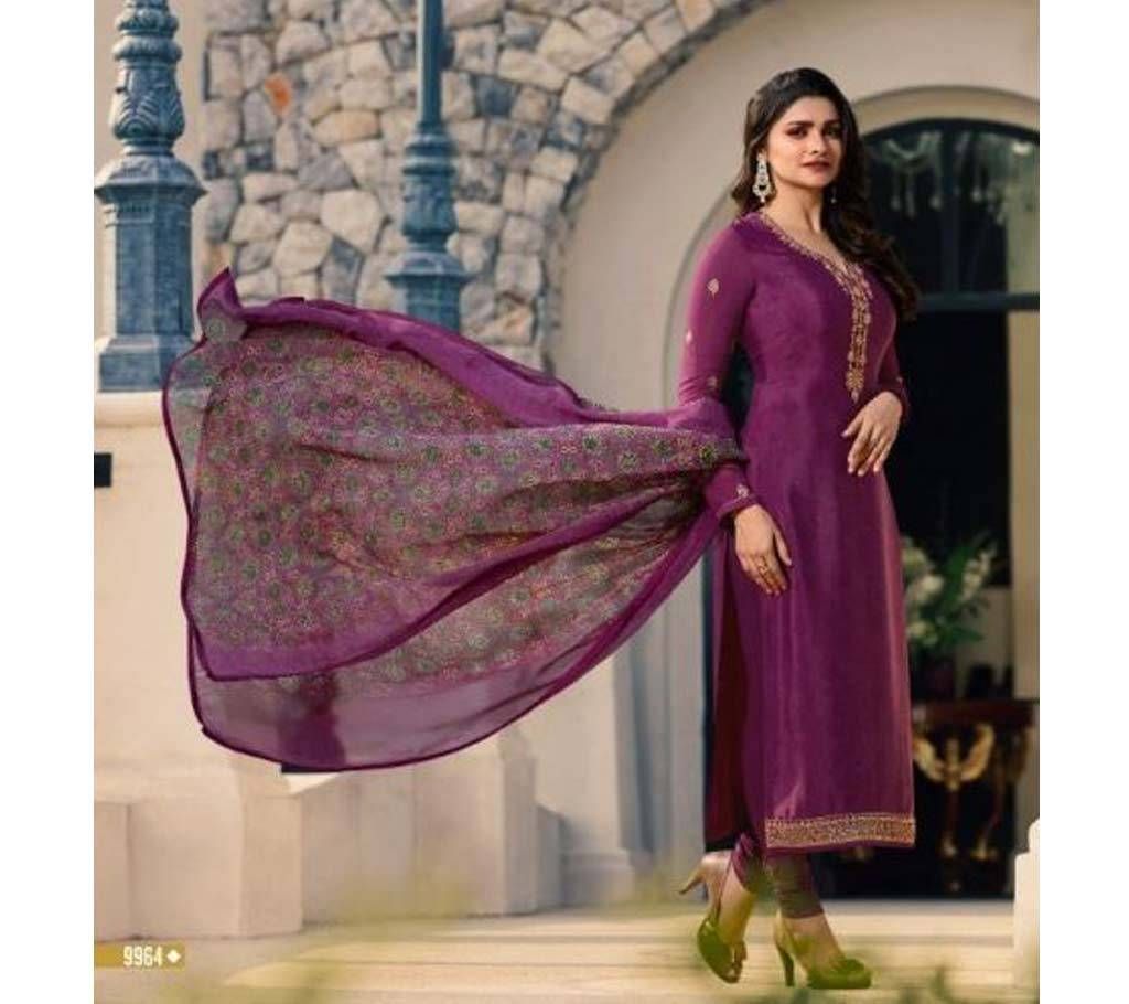 VINAY FASHION SILKINA VOL 24 SALWAR KAMEEZ Dupatta set ( Light Maroon) - Copy