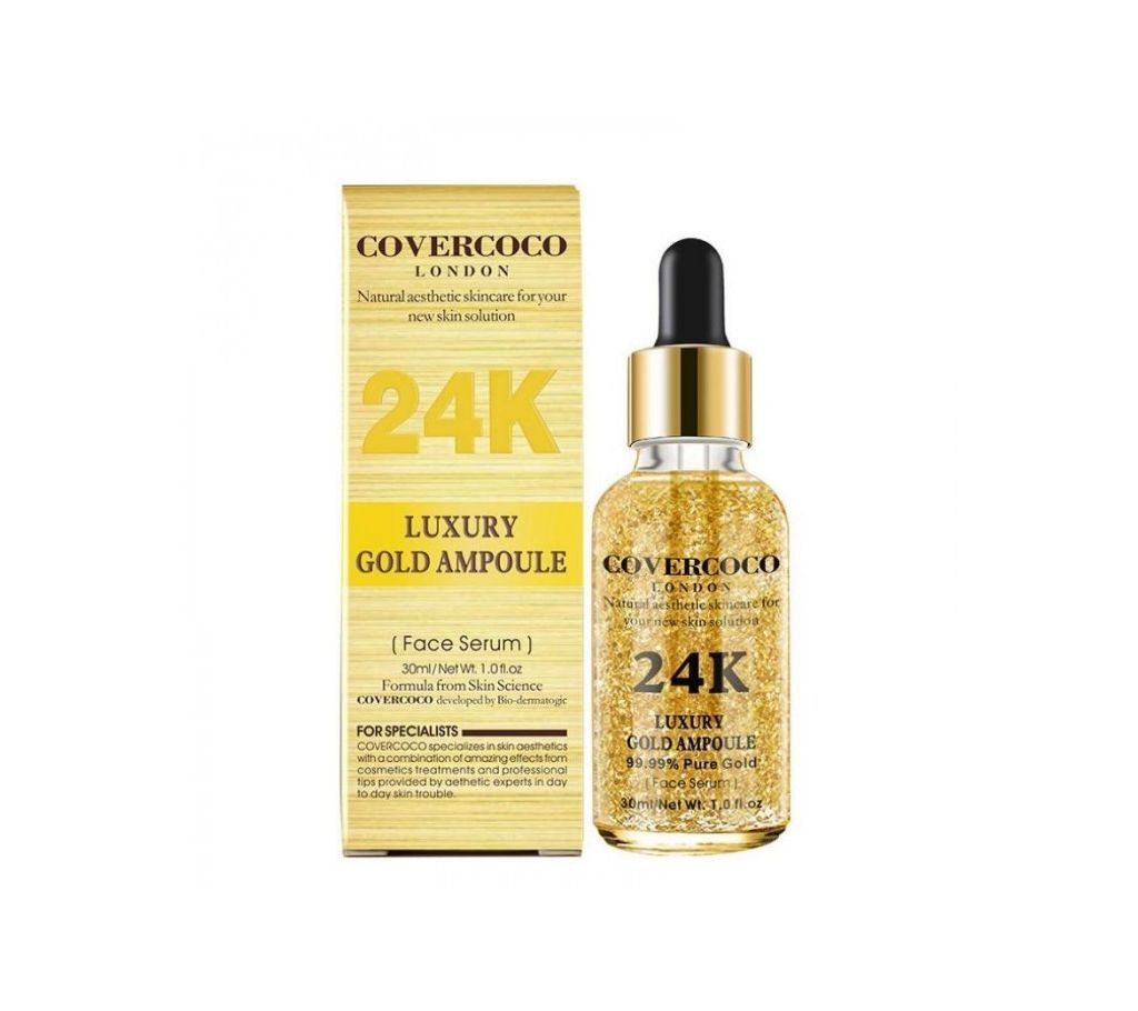 Covercoco LONDON Luxury 24kGold Ampoule serum, 30ml-UK