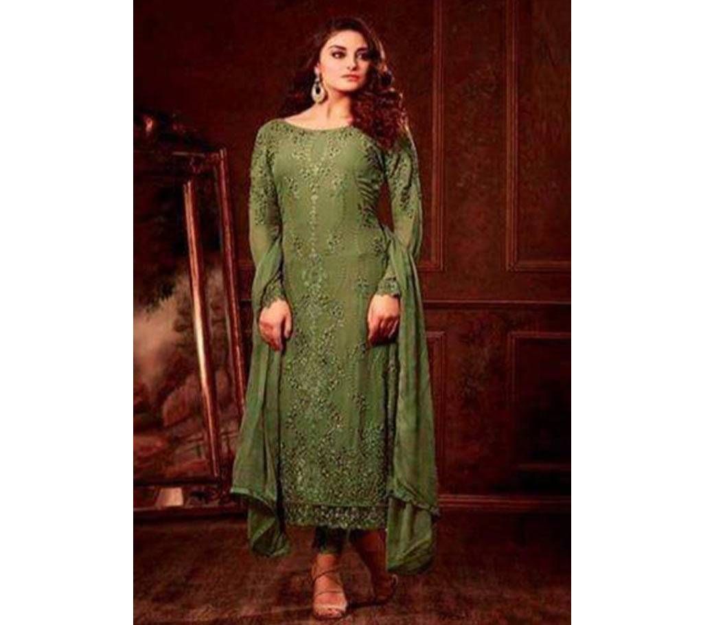 Unstitched Georgette with embroidery