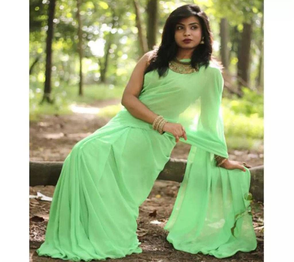 Indian soft Grogette saree