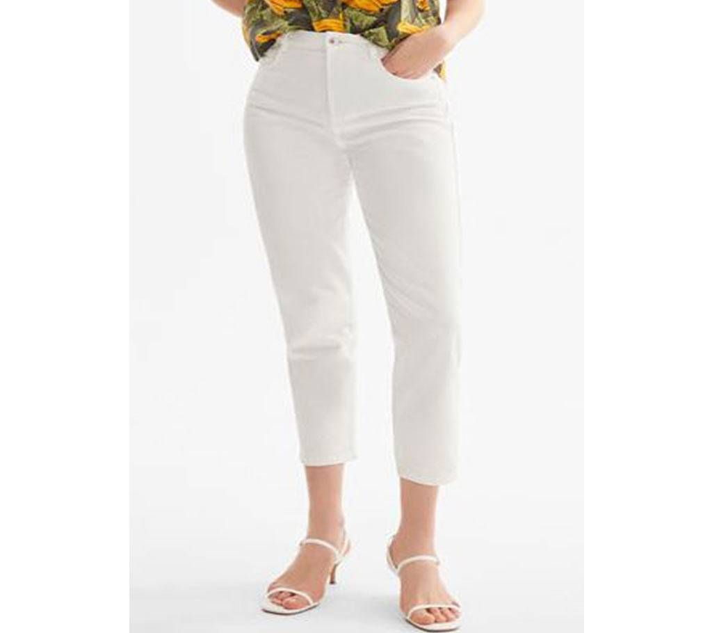 Ladies White Supper Skinny pant
