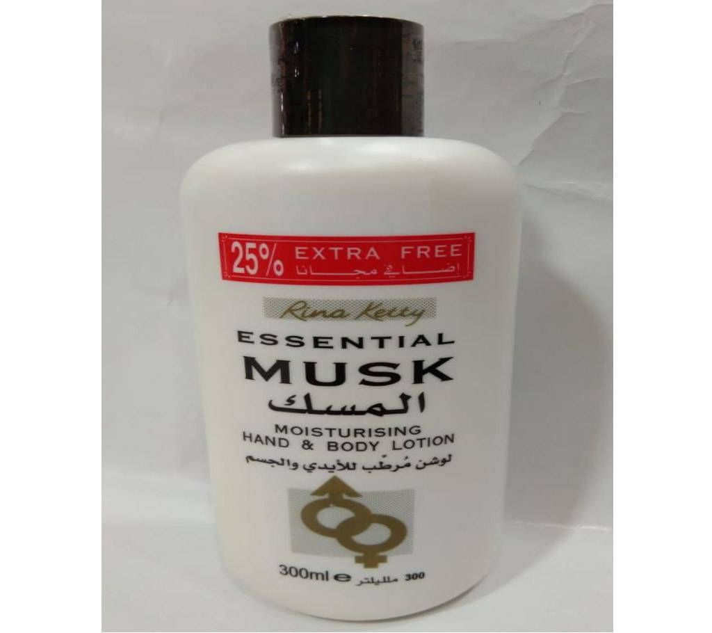 Musk moisturising hand & body lotion 300 ml  England