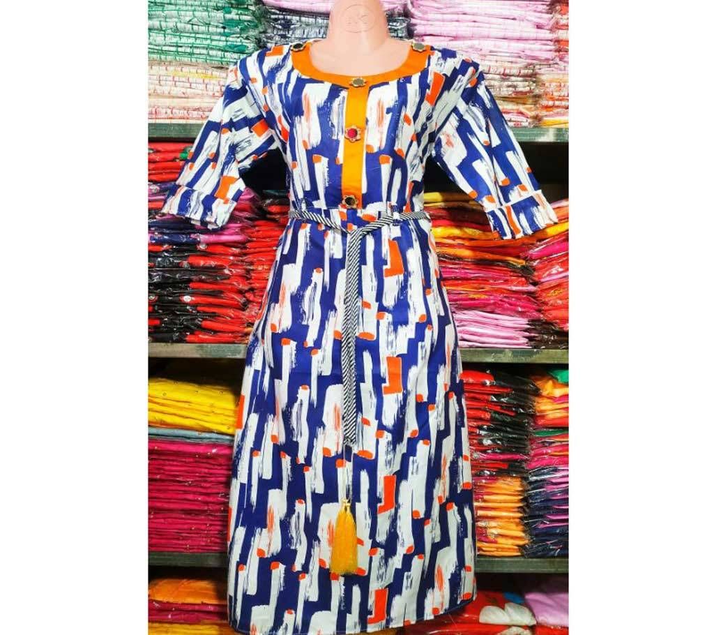 Long Skin belt Kurti