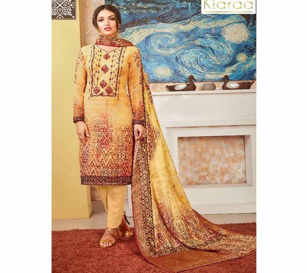 Acme Weavers Kiaraa - Peach and Brown Color Combination - Banaras 03