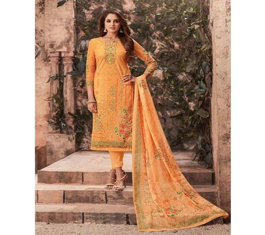 Unstitched Shalika Vol 46 - Pumpkin - 1771 - SST