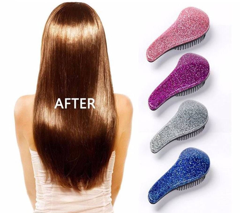 Glitter Magic Handle Tangle  Hair Styling Comb