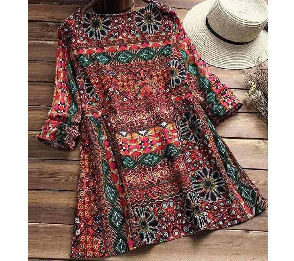 Women's Casual vintage tunic top shirt!