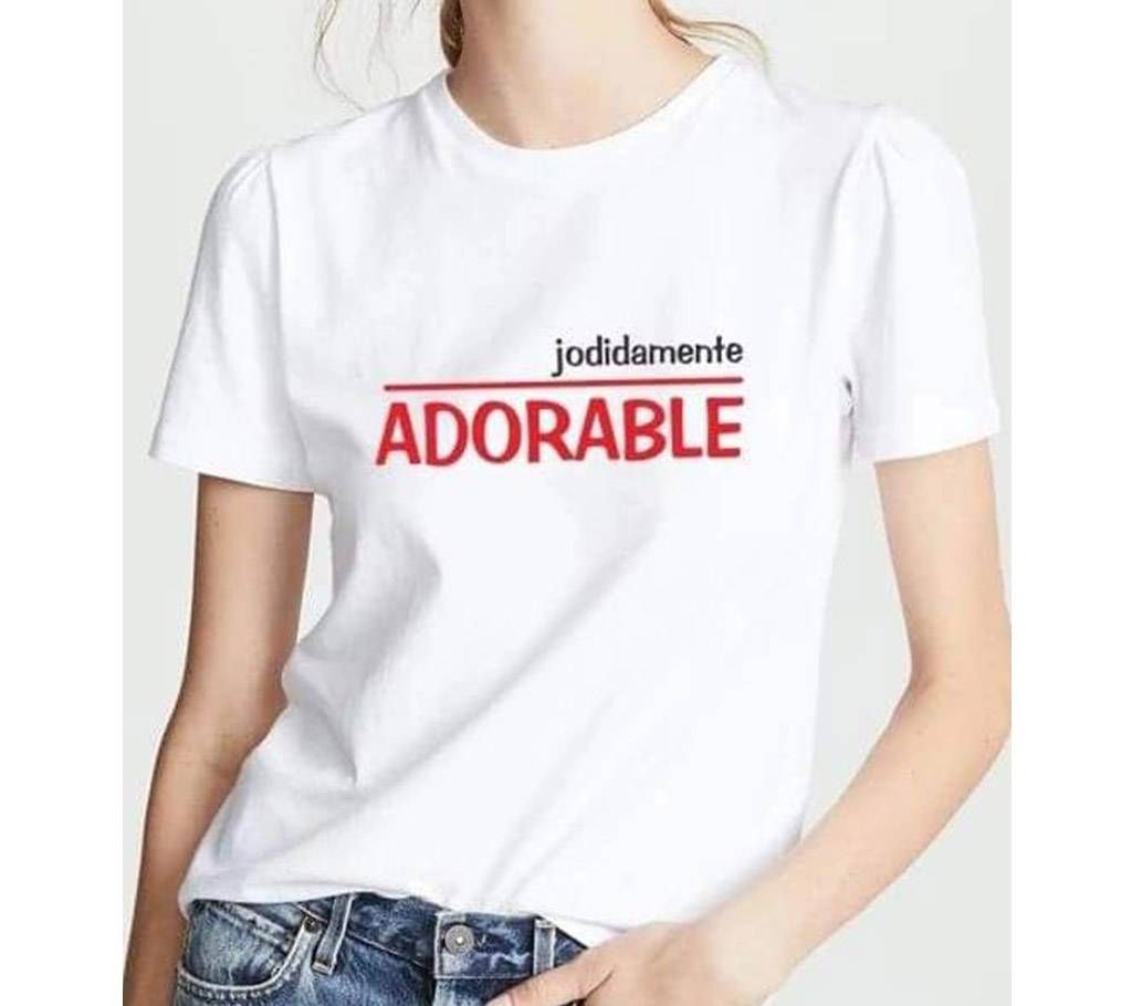 Adorable half sleeve cotton T-shirt for Women 