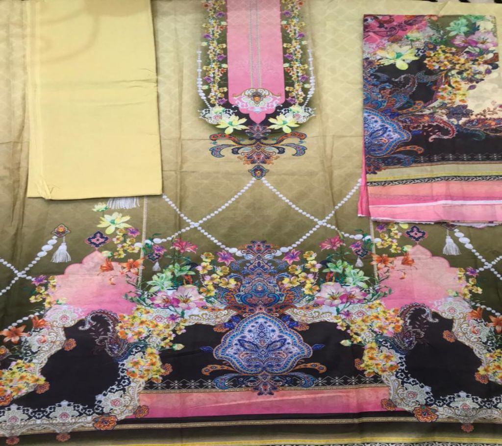 Pakistani 3D Printed Unstiched Lawn Collection