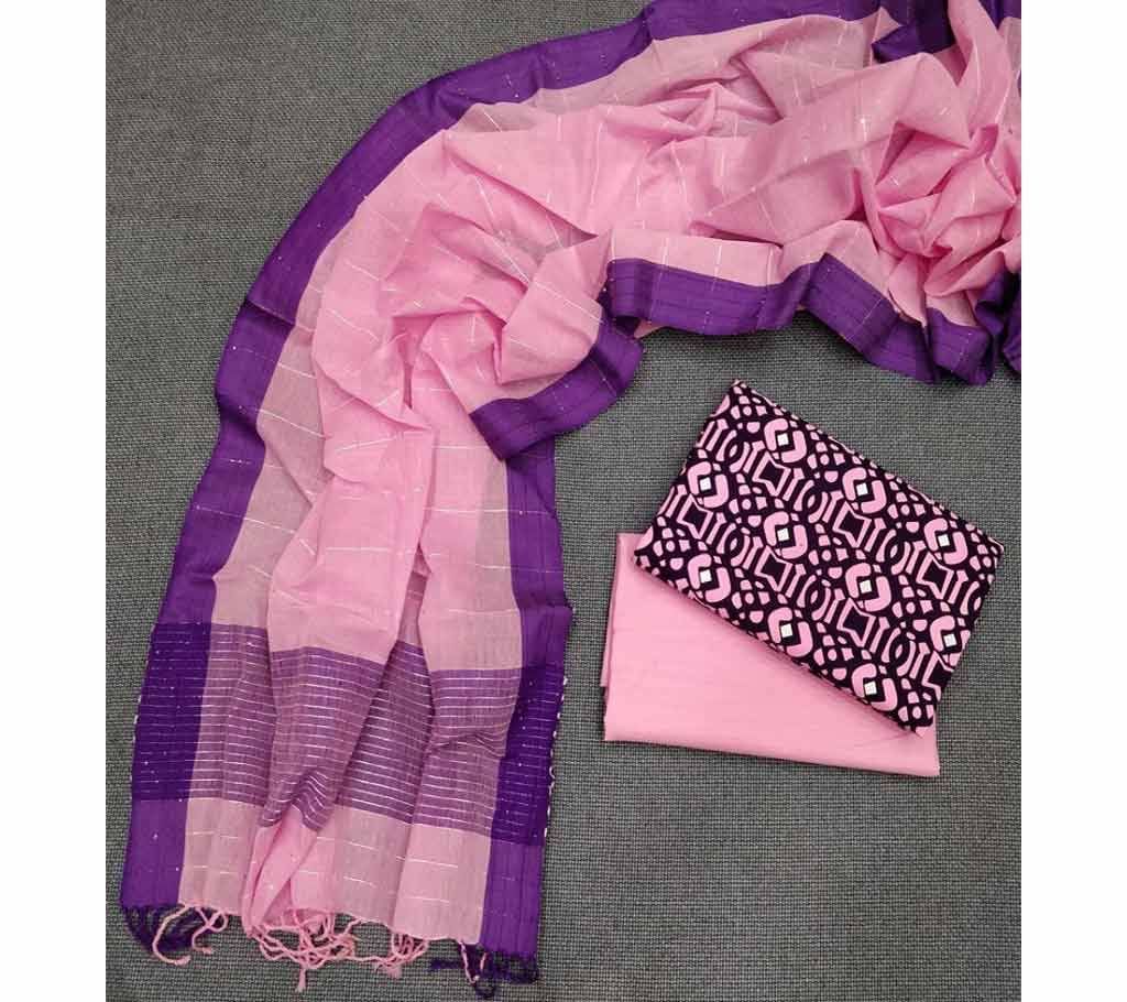 Homemade Tat Original Cotton Multi Color Deshi Shalwar Kameez-023