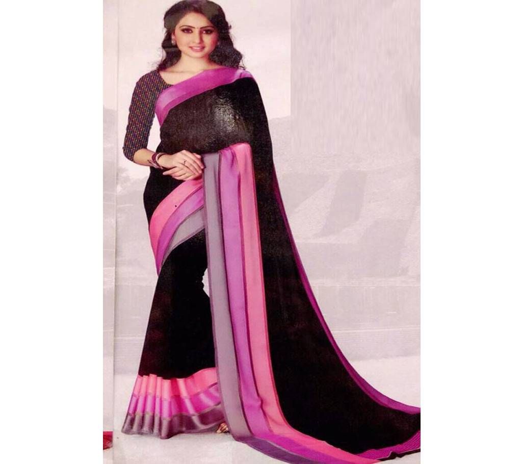 Georgette Sharee With Blouse Pcs