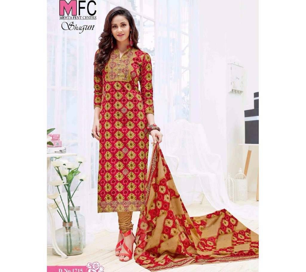 MFC SHAGUN Unstitched Lawn Three piece (1715)