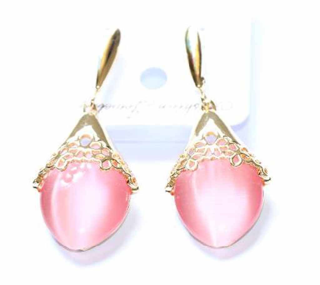 Glossy Pink Designer Earrings 